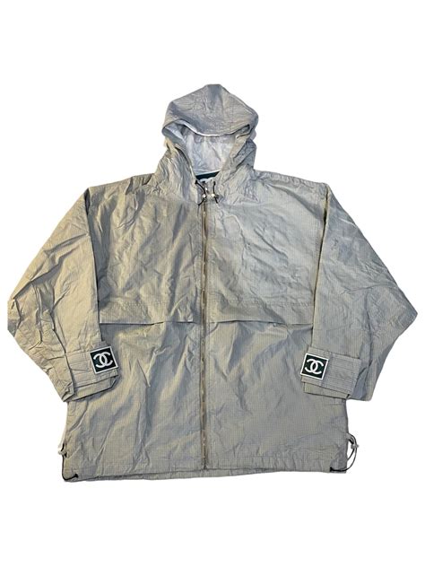 chanel windbreaker white|vintage Chanel windbreaker.